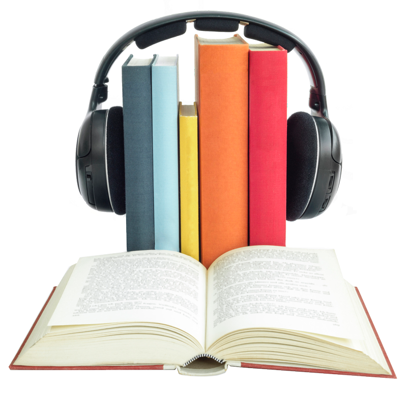 Headphones and books